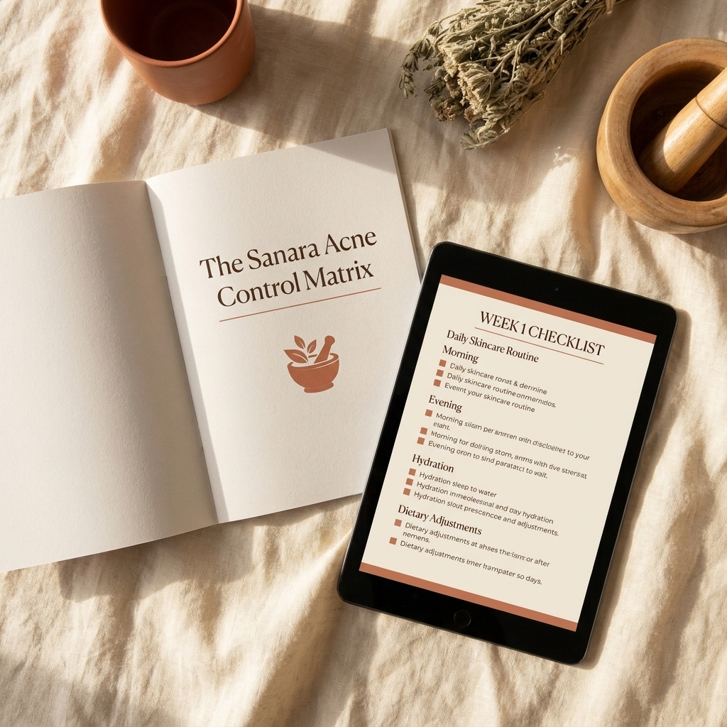 The Sanara Acne Control Matrix — digital PDF guide